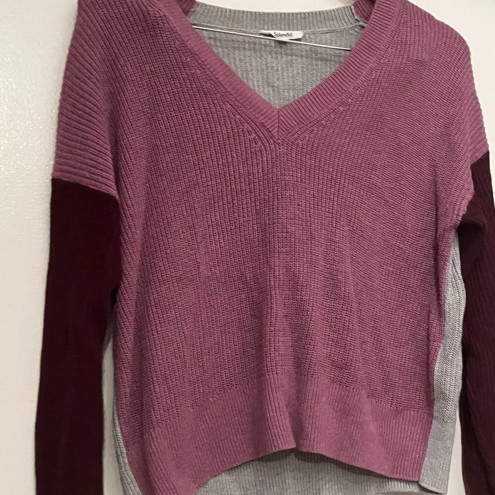 Color Blocked Sweater by‎ Splendid - Size Medium